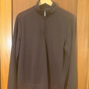 Axist Men's Burgundy 1/4 Zip-Up Lightweight Pullover